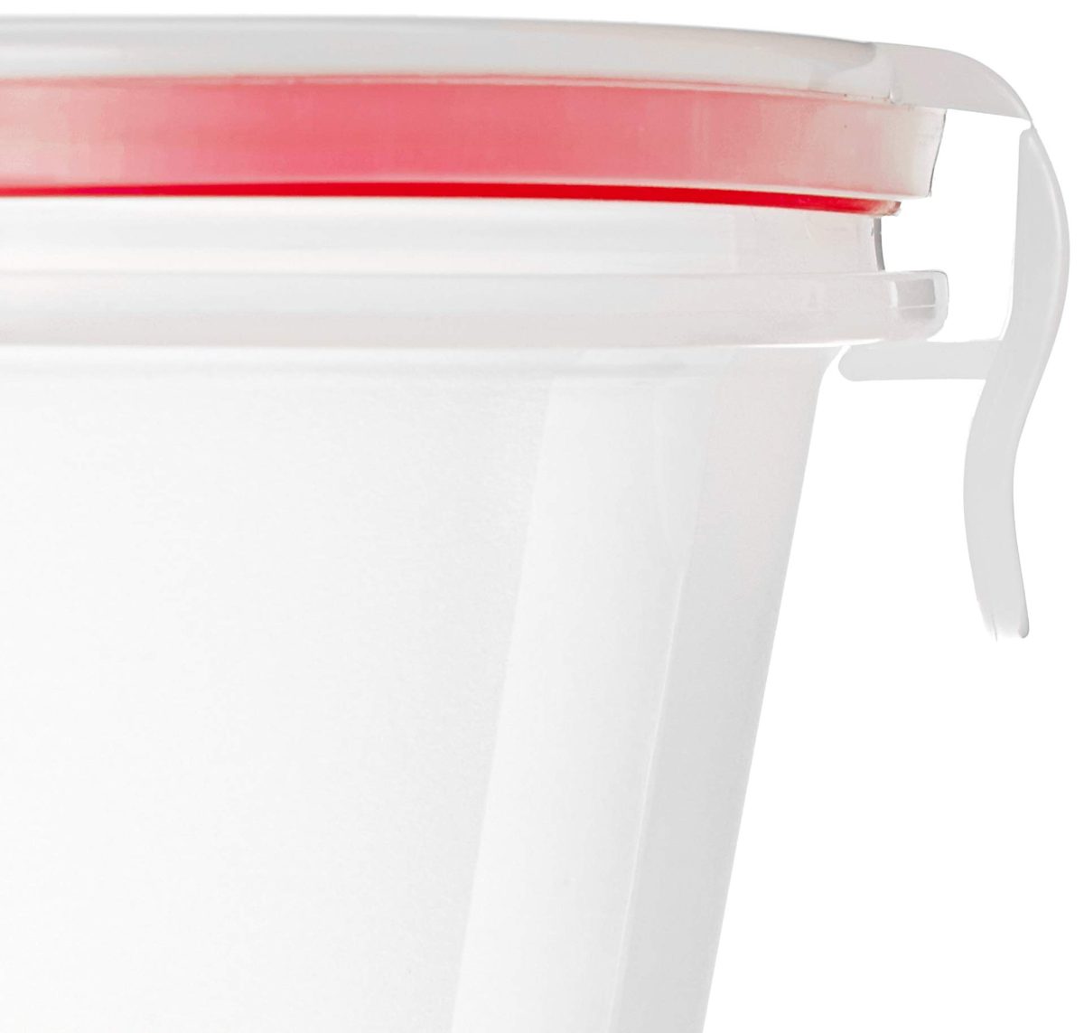 Amazon Brand - Solimo Plastic Kitchen Storage Container Set, 7-Pieces, Transparent
