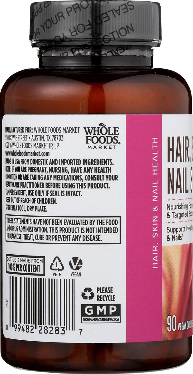 Whole Foods Market, Hair Skin & Nails Support, 90 CT