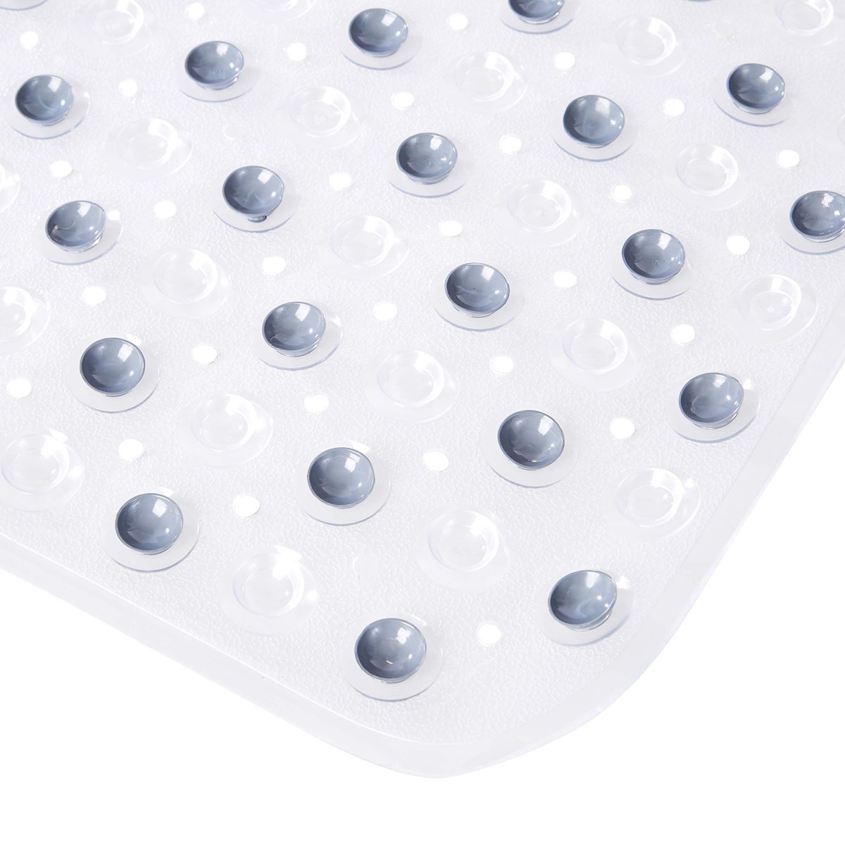 AmazonBasics Non-Slip PVC Bahroom Bath Rug Mat with Polka Dot Texture