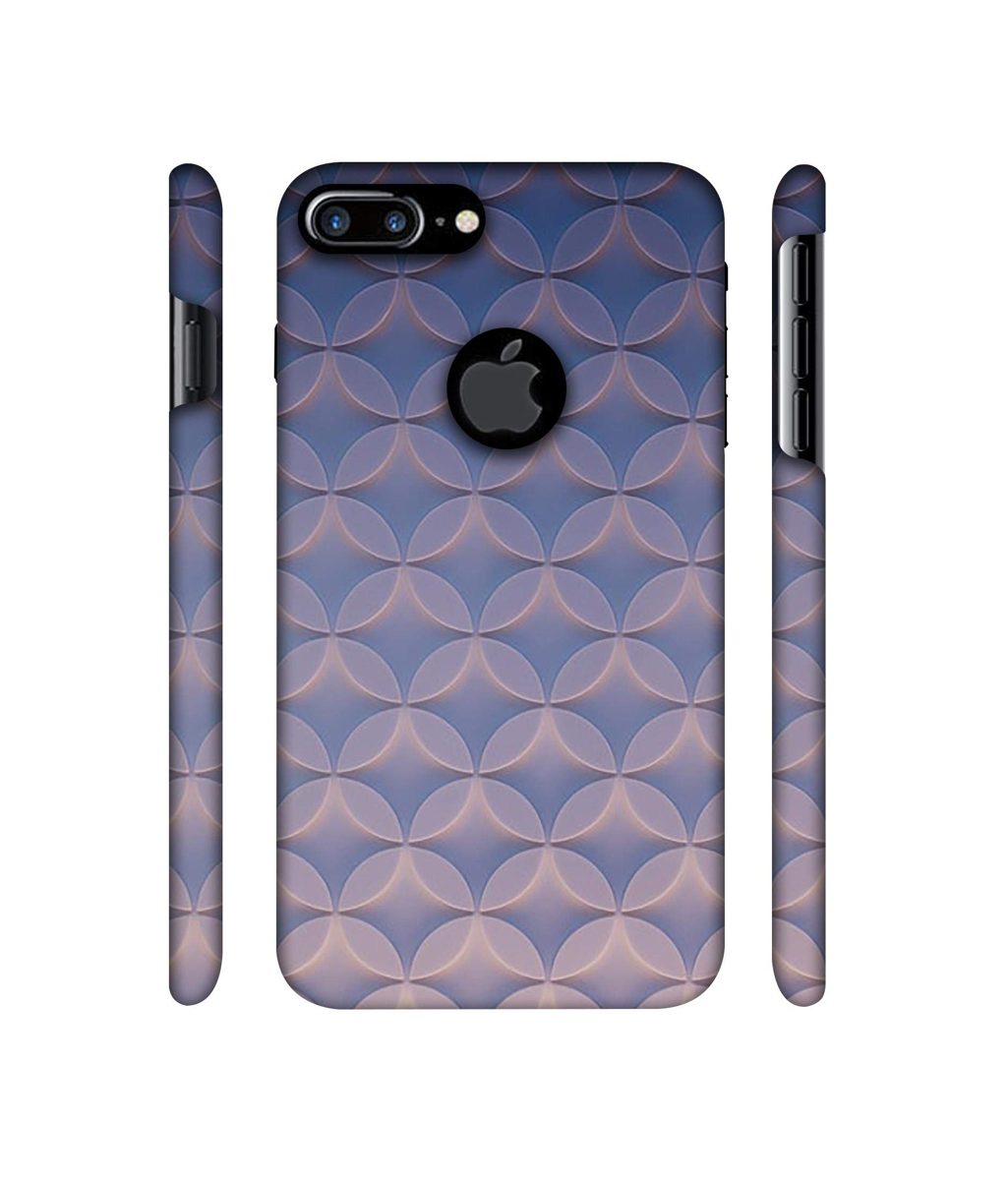 Amazon Brand - Solimo Designer Circle Texture 3D Printed Hard Back Case Mobile Cover for Apple iPhone 7 Plus (Logo Cut)