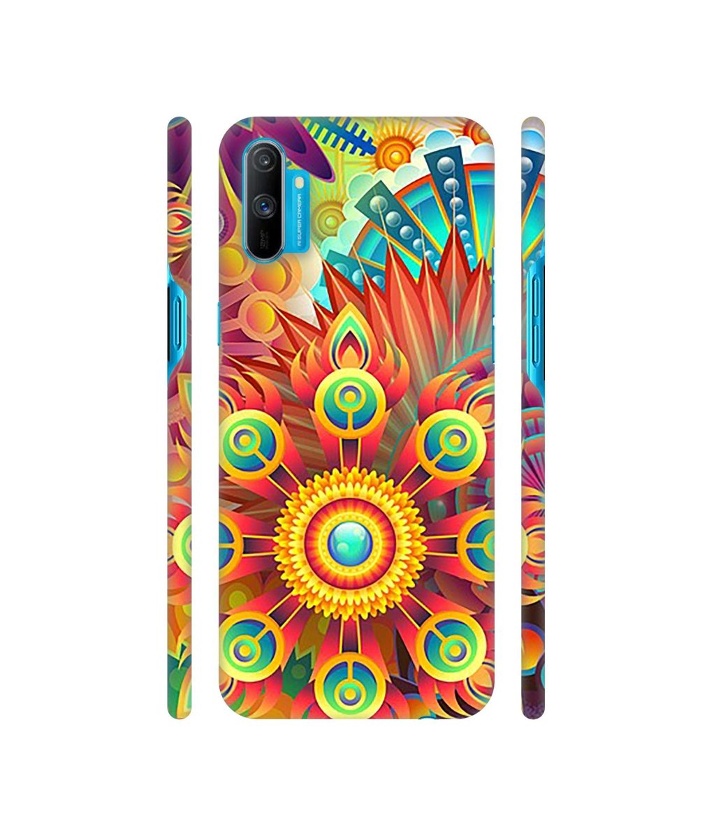 Amazon Brand - Solimo Designer Rangoli 3D Printed Hard Back Case Mobile Cover for Realme C3