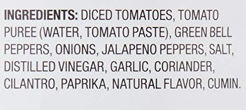 Amazon Brand - 24 oz Happy Belly Hot Chunky Salsa