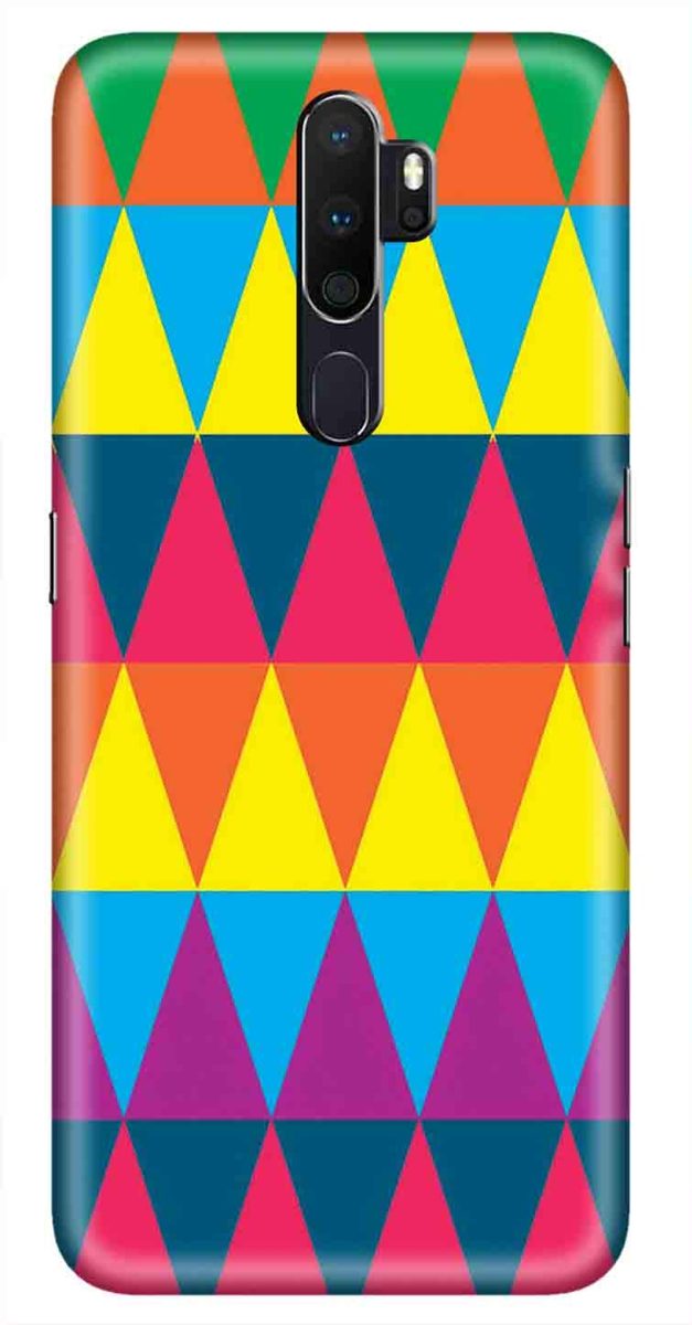 Amazon Brand - Solimo Designer Triangle Pattern 3D Printed Hard Back Case Mobile Cover for Oppo A5 (2020)