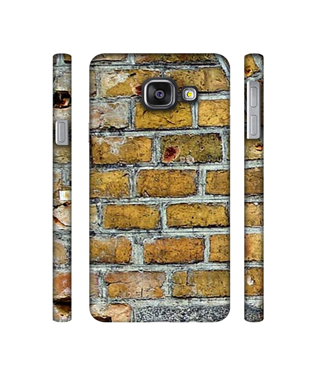 Amazon Brand - Solimo Designer Yellowesh Brick Texture 3D Printed Hard Back Case Mobile Cover for Samsung Galaxy A3 (2016)
