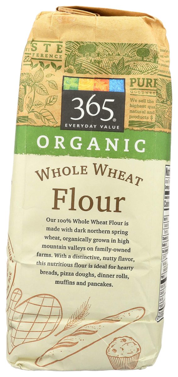 365 EVERYDAY VALUE Organic 100% Whole Wheat Flour, 80 OZ