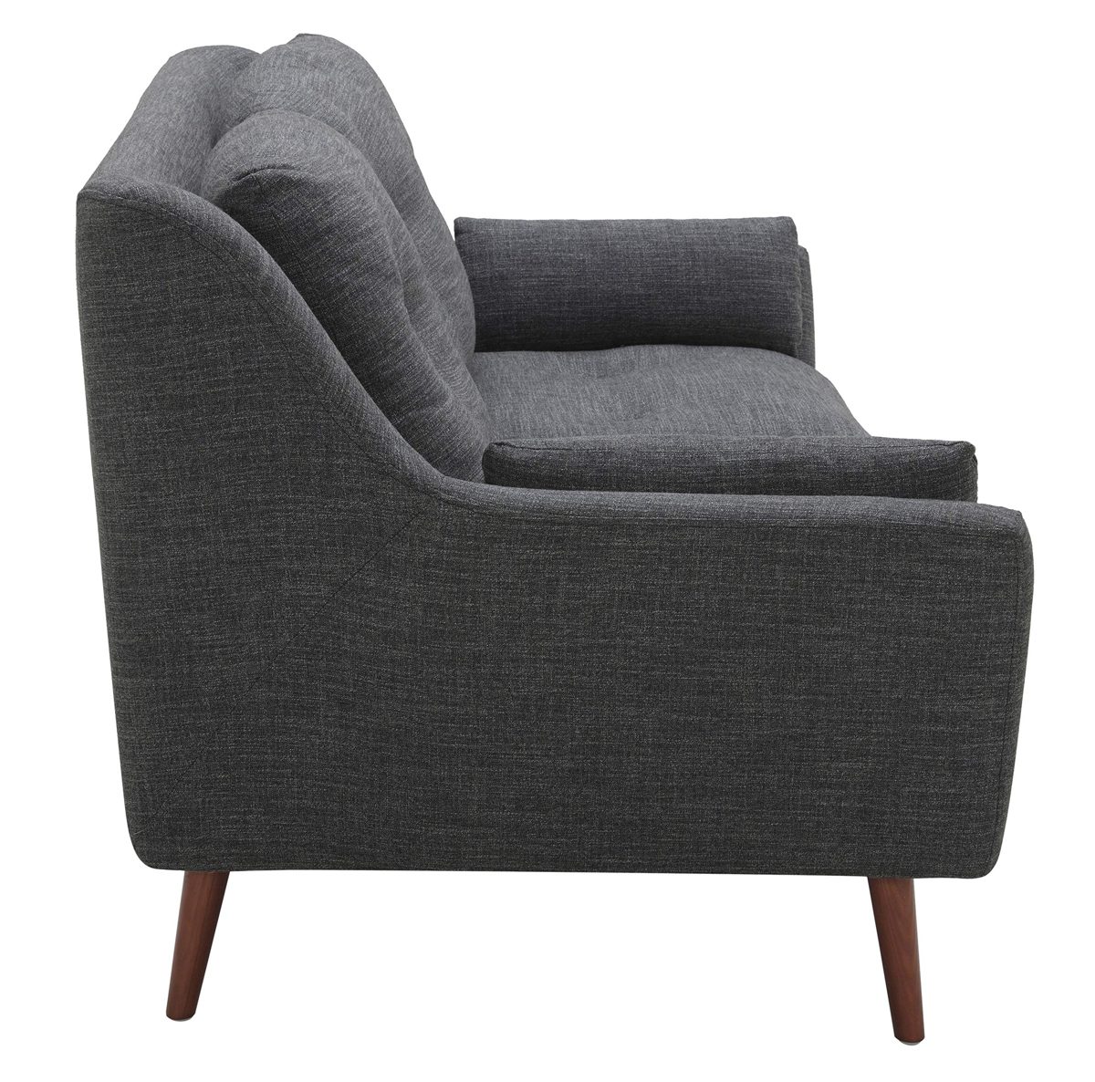 Amazon Brand – Rivet Brooker Down-Filled Mid-Century Sofa, 76"W, Quarry