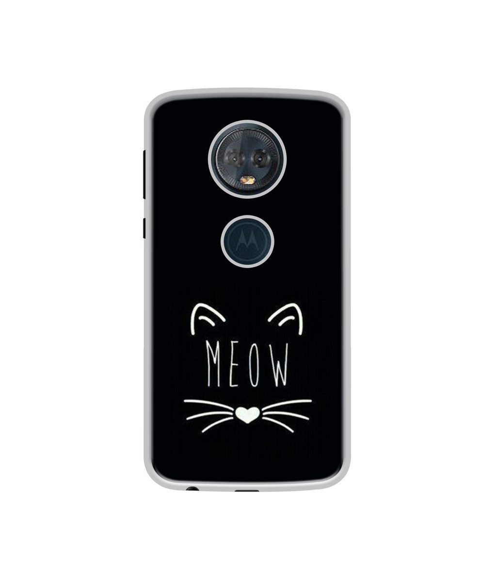 Amazon Brand - Solimo Designer Meow UV Printed Soft Back Case Mobile Cover for Motorola Moto G6 Plus