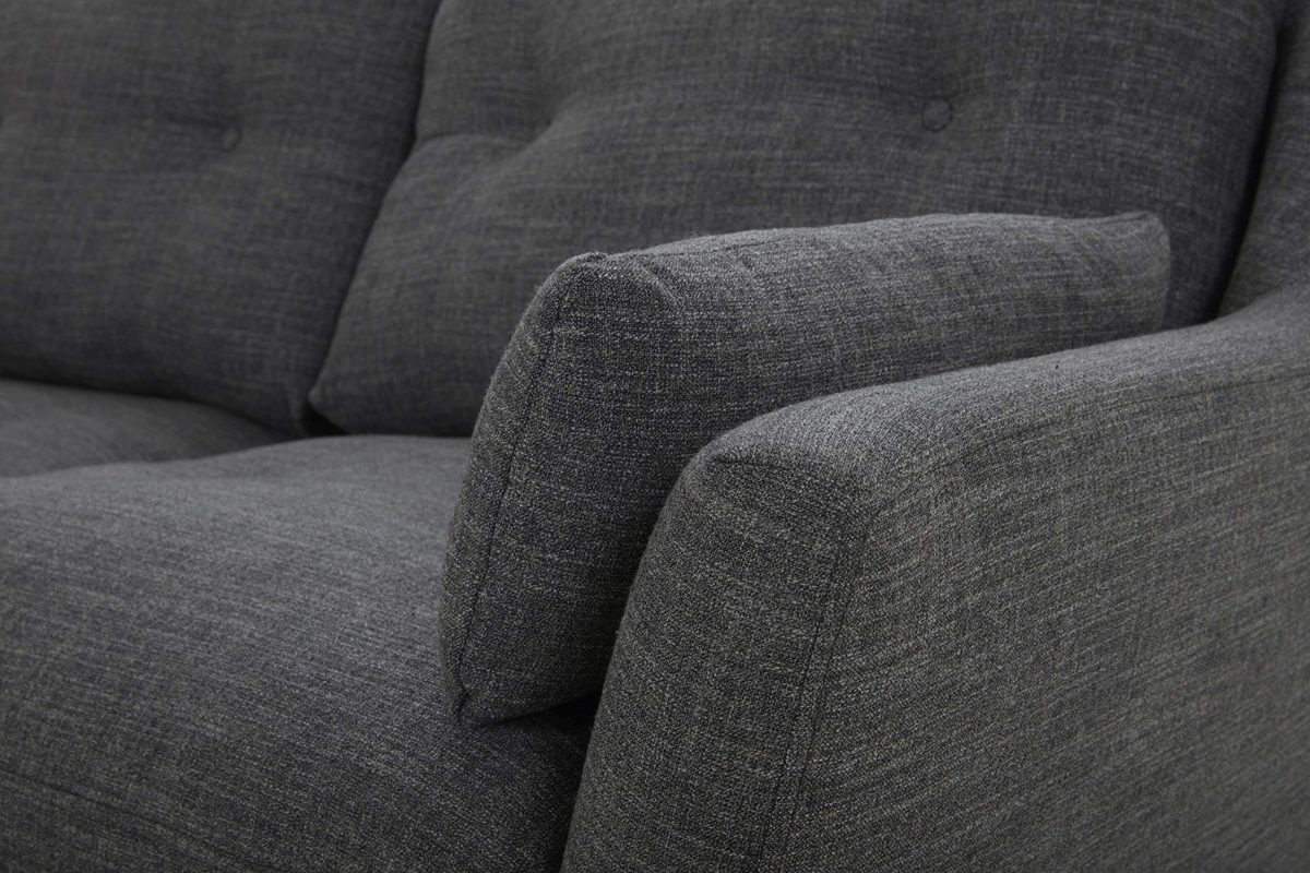 Amazon Brand – Rivet Brooker Down-Filled Mid-Century Sofa, 76"W, Quarry