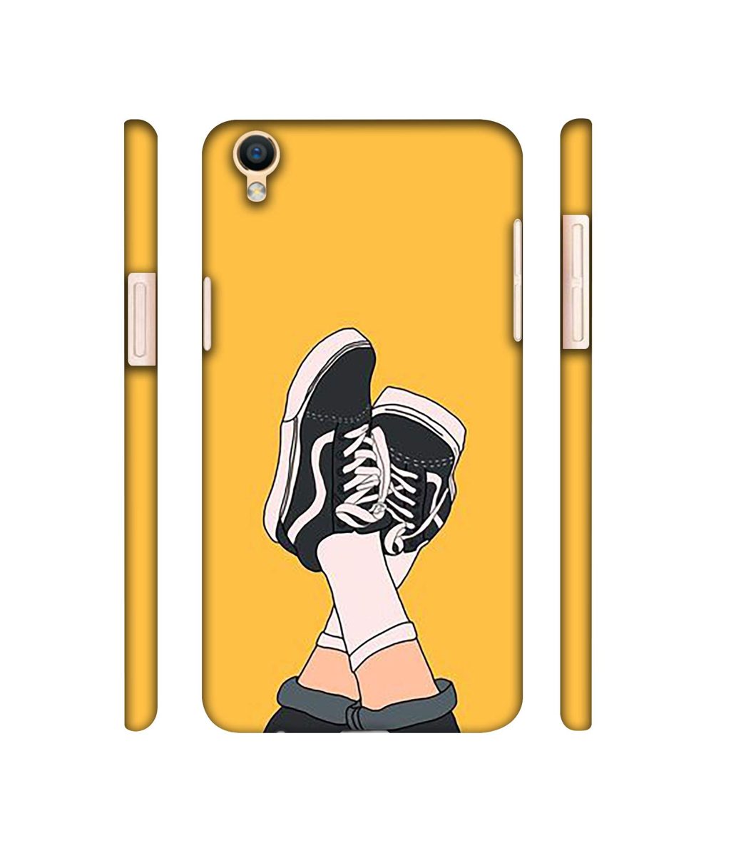 Amazon Brand - Solimo Designer Boy Shoes Pattern 3D Printed Hard Back Case Mobile Cover for Oppo F1 Plus