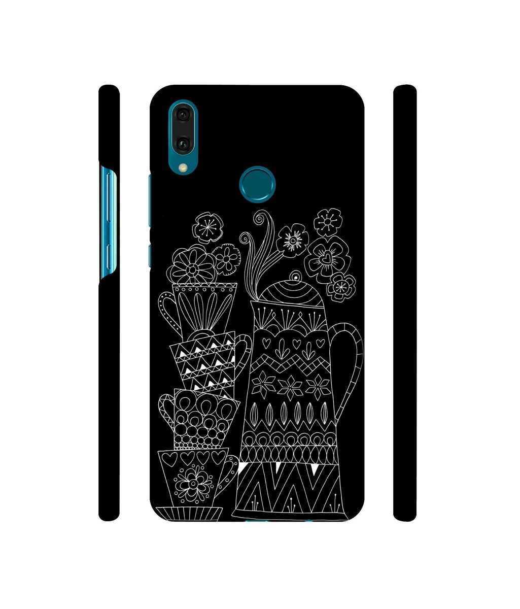 Amazon Brand - Solimo Designer Cups and Tea Pot 3D Printed Hard Back Case Mobile Cover for Huawei Y9 (2019)