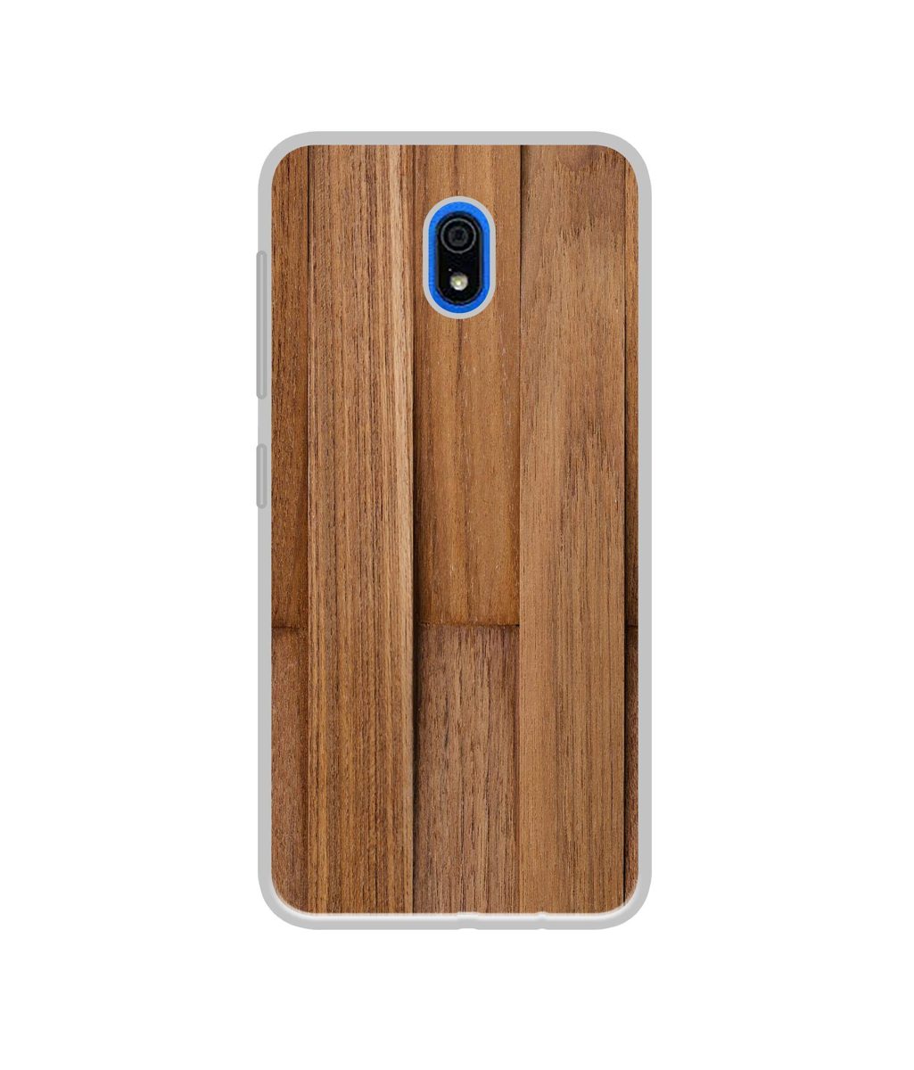 Amazon Brand - Solimo Designer Wooden Art UV Printed Soft Back Case Mobile Cover for Mi Redmi 8A