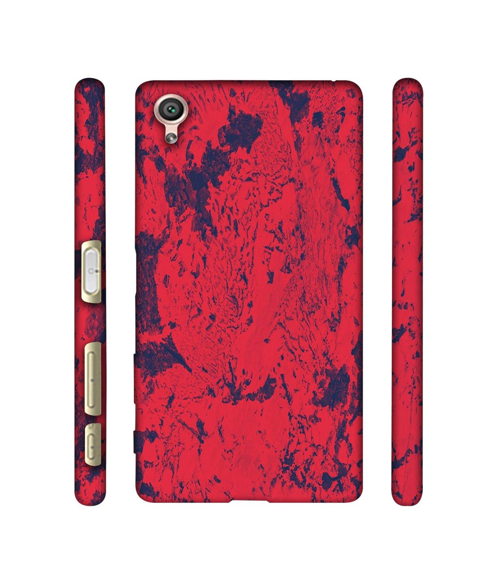 Amazon Brand - Solimo Designer Red Paint 3D Printed Hard Back Case Mobile Cover for Sony Xperia X