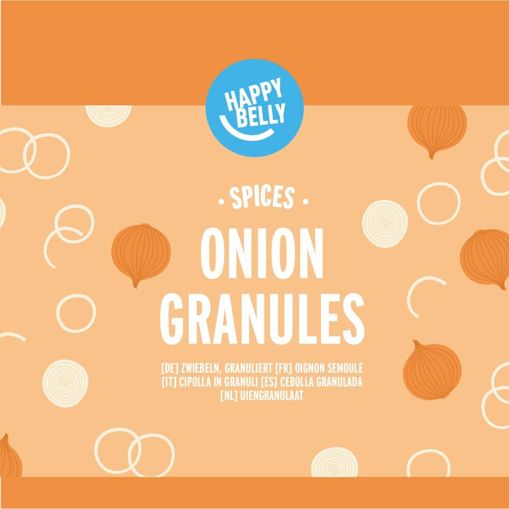 Amazon Brand - Happy Belly - Onion Granules, 4x45g