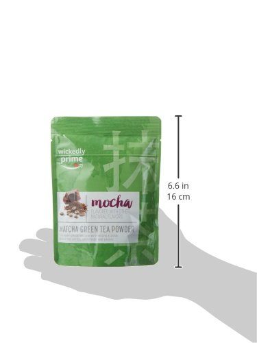 Wickedly Prime Matcha Green Tea Powder, Mocha Flavored, Culinary Grade, 2 Ounce