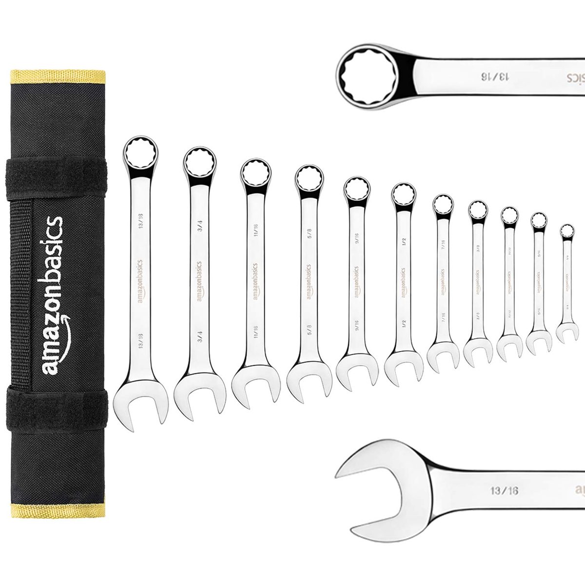 AmazonBasics Combination Wrench Set - 11-Piece