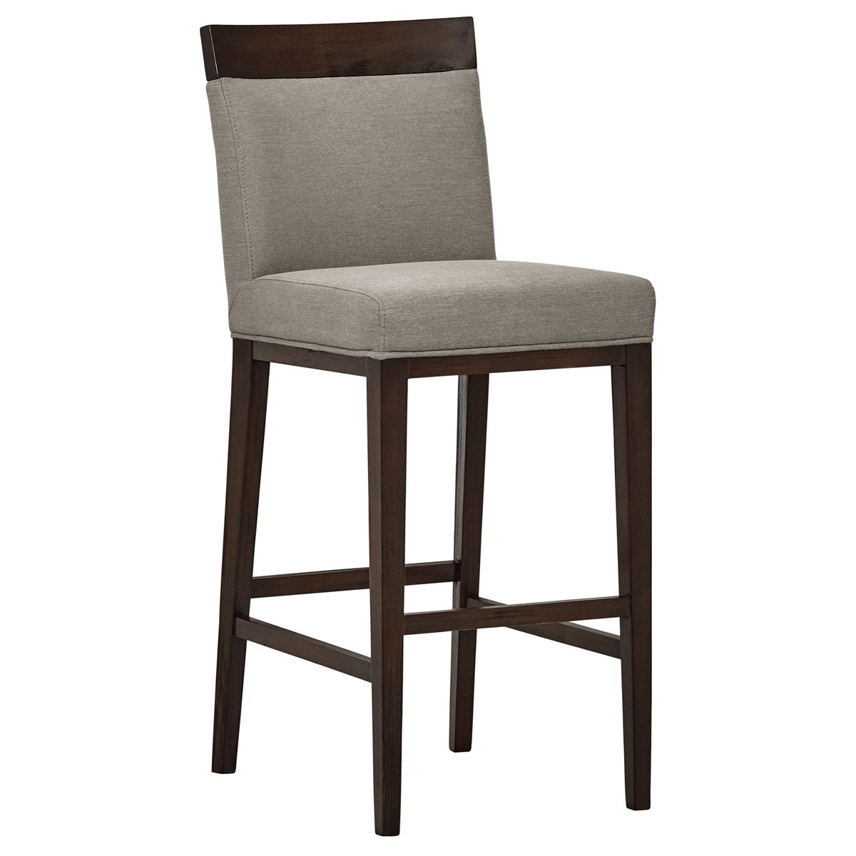 Amazon Brand – Stone & Beam Burke Modern Wood Kitchen Counter Bar Stool, 44"H, Slate Grey