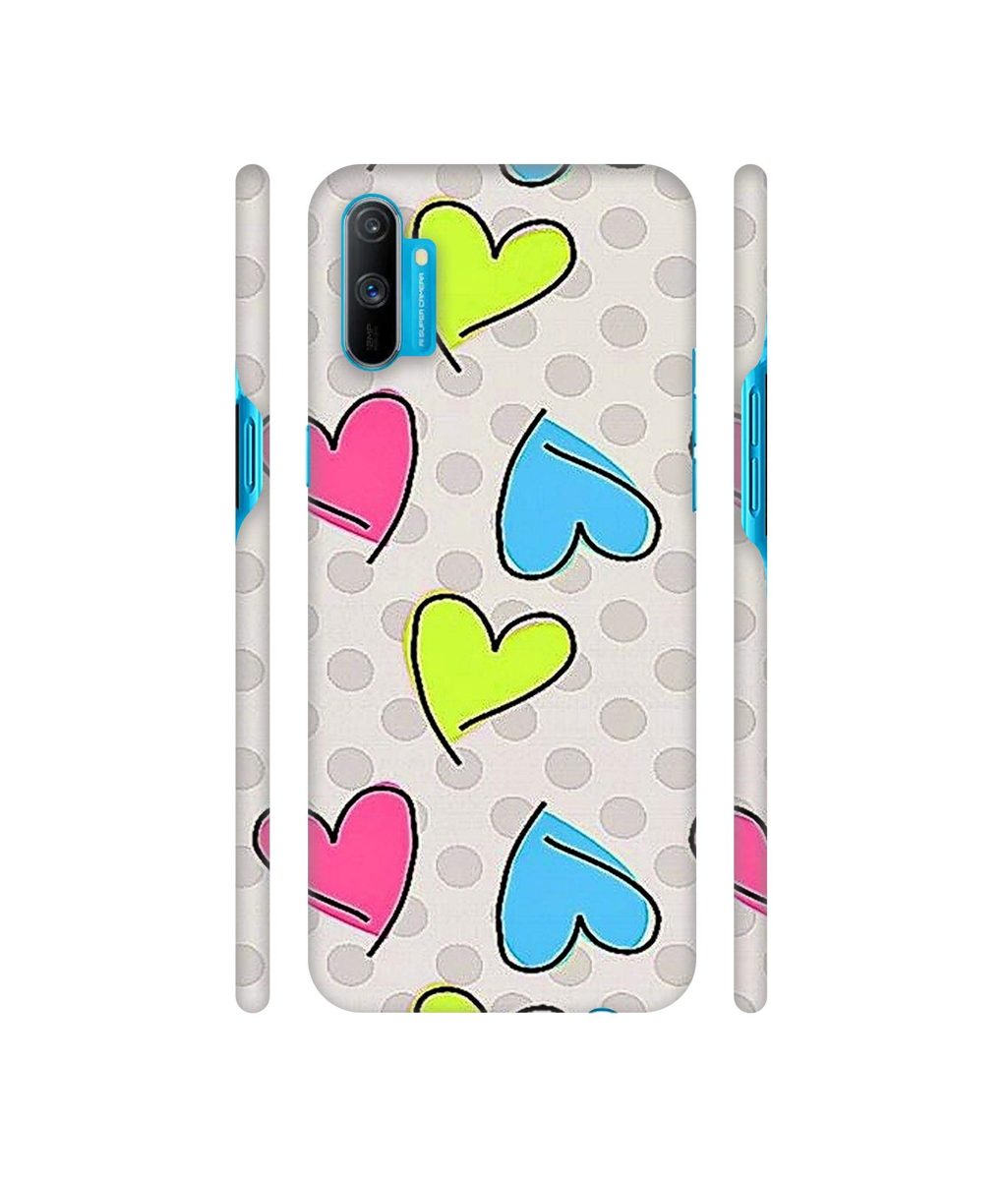 Amazon Brand - Solimo Designer Multicolor Heart 3D Printed Hard Back Case Mobile Cover for Realme C3