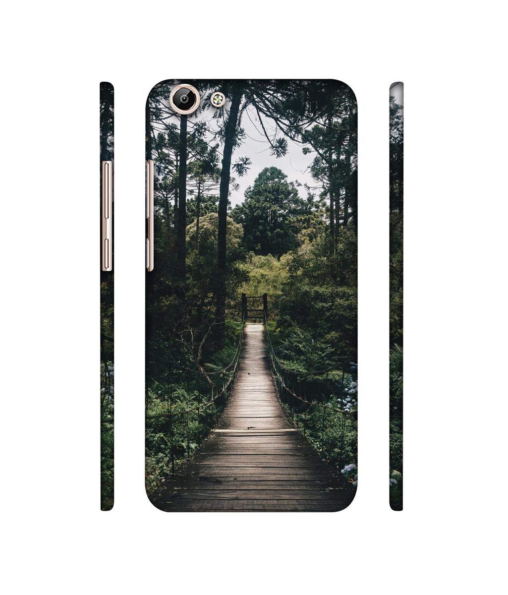 Amazon Brand - Solimo Designer Wooden Bridge 3D Printed Hard Back Case Mobile Cover for Vivo Y69