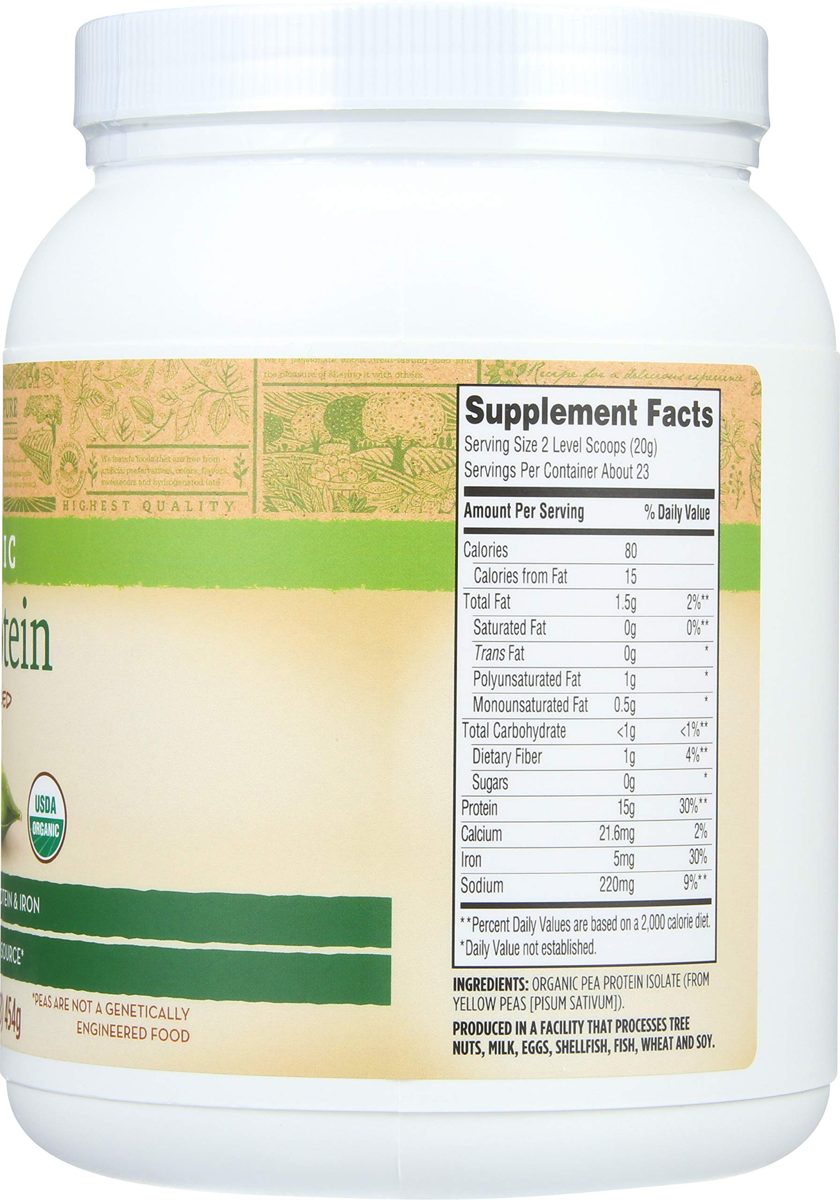 365 Everyday Value, Organic Pea Protein, Unflavored, 16 oz
