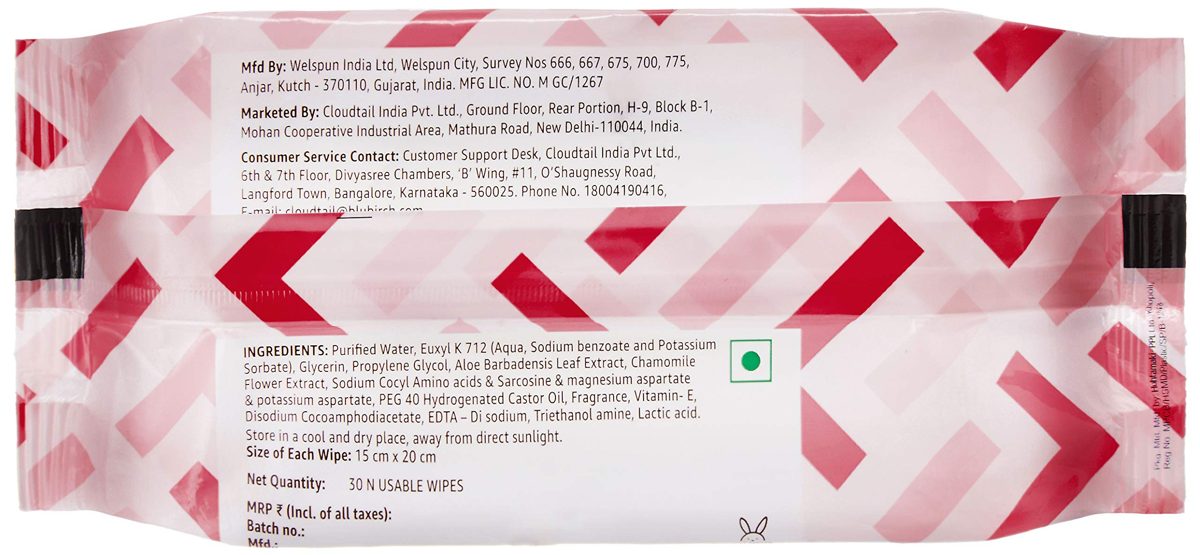Amazon Brand - Solimo Refreshing Wet Wipes, Cherry - 30 Wipes (Pack of 4)