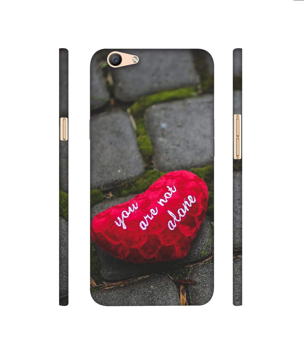 Amazon Brand - Solimo Designer You are Not Alone 3D Printed Hard Back Case Mobile Cover for Oppo F1s