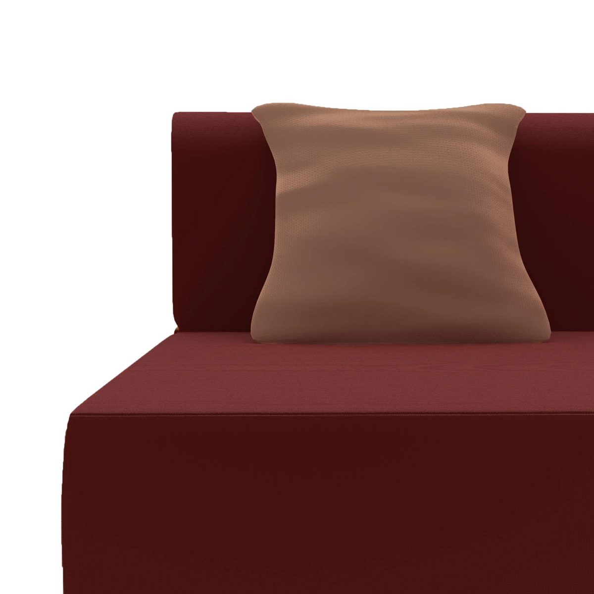 Amazon Brand - Solimo Metro  Fabric 3 seater Sofa cum Bed (Brown)