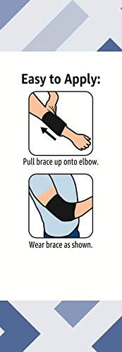 Amazon Brand - Solimo Elbow Brace, Small/Medium