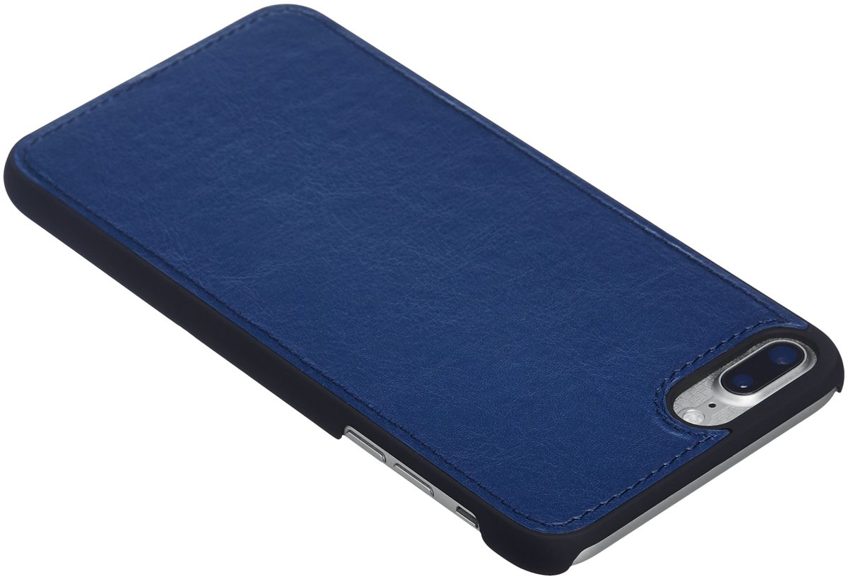 AmazonBasics iPhone 8 Plus / 7 Plus PU Leather Wallet Detachable Case, Navy