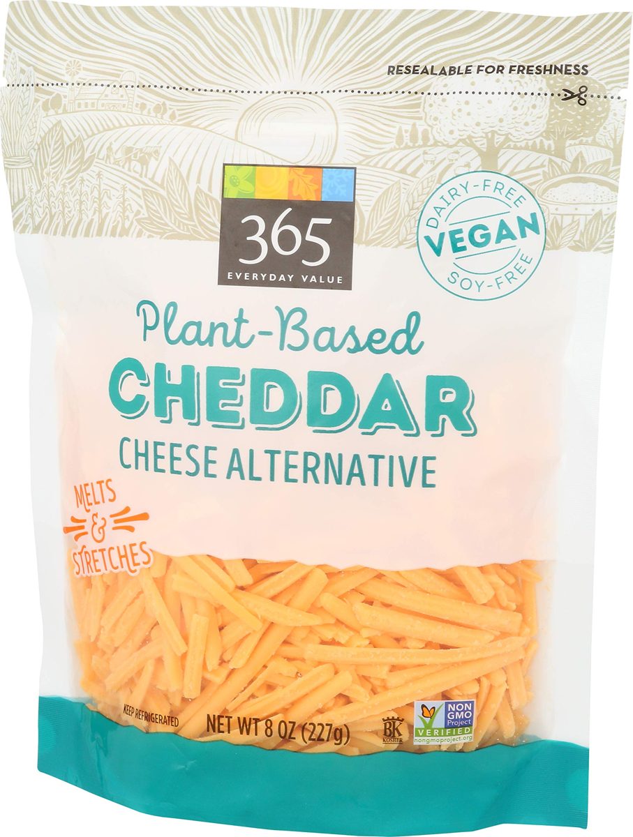 365 EVERYDAY VALUE Non-Dairy Cheddar Cheese Shreds, 8 OZ