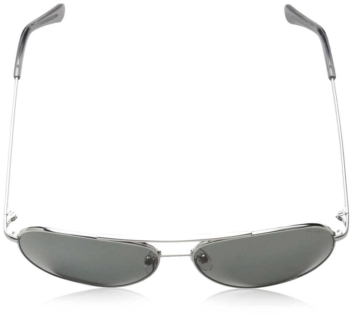 Obsidian Sunglasses for Women or Men Polarized Aviator Frame 01, Silver, 58 mm