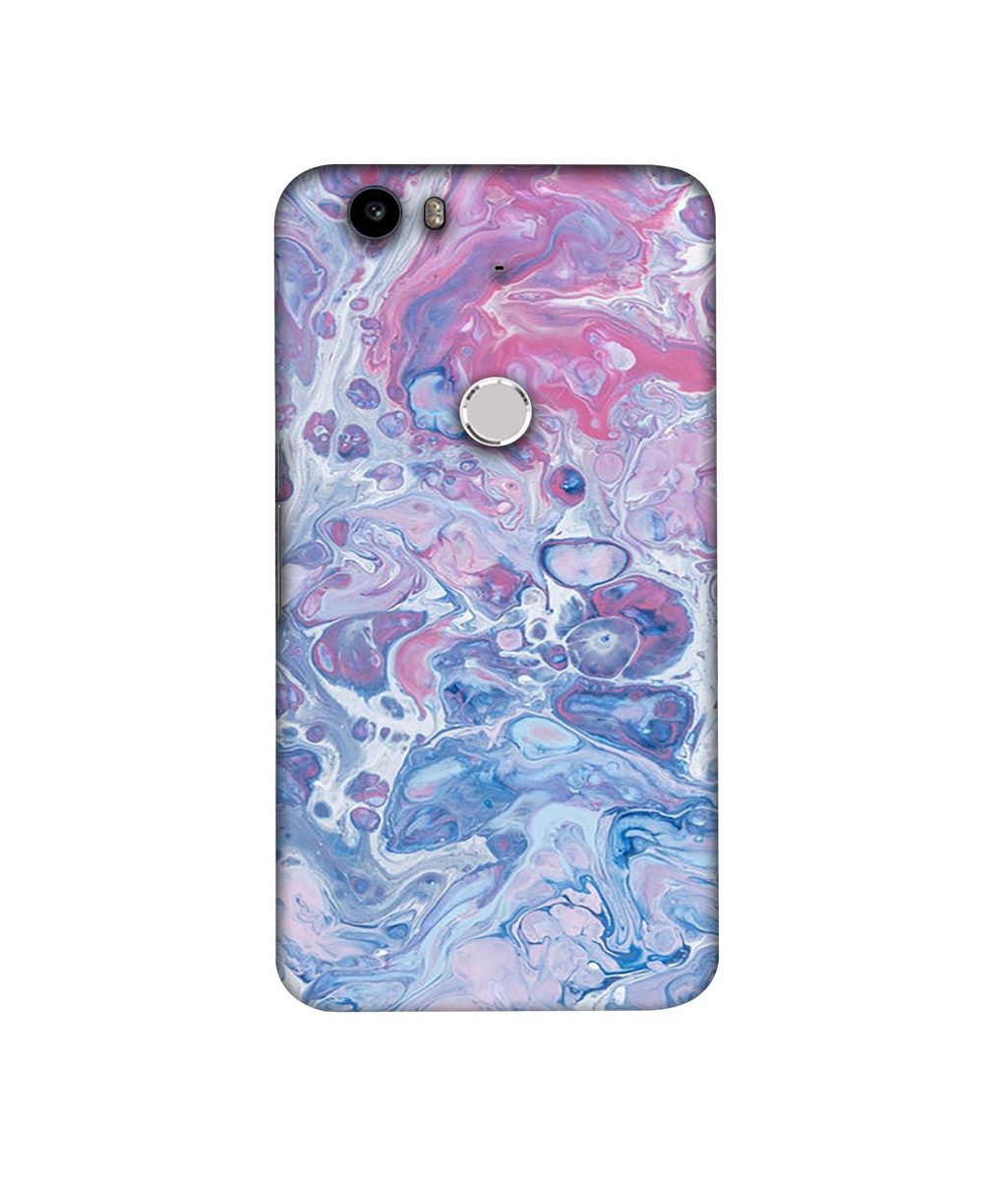 Amazon Brand - Solimo Designer Oil Paint on Marble 3D Printed Hard Back Case Mobile Cover for Nexus 6P