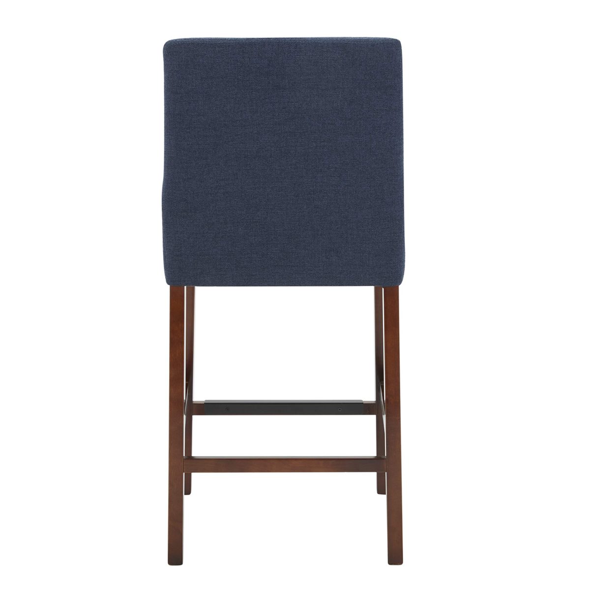 Amazon Brand – Stone & Beam Elise Upholstered Counter-Height Barstool, 38.6"H, Midnight Blue