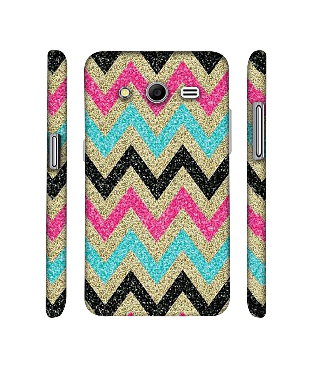 Amazon Brand - Solimo Designer Sparkle Zik Zak Texture 3D Printed Hard Back Case Mobile Cover for Samsung Galaxy Core 2 G355H