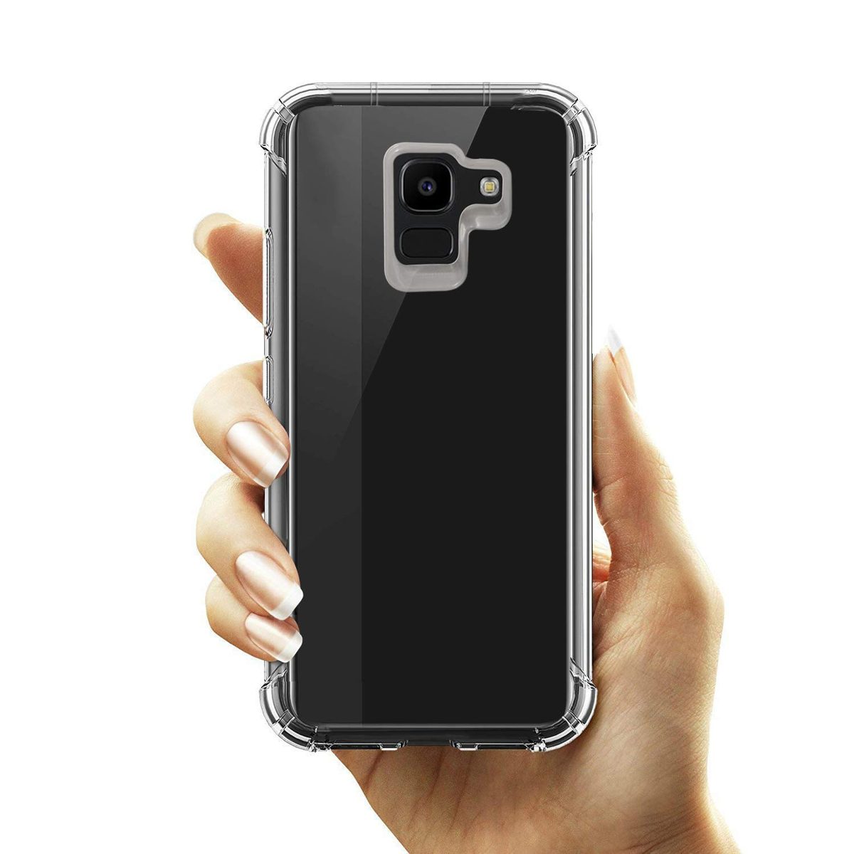 Amazon Brand - Solimo Soft & Flexible Back Phone Case for Samsung Galaxy J6 2018 (Transparent)