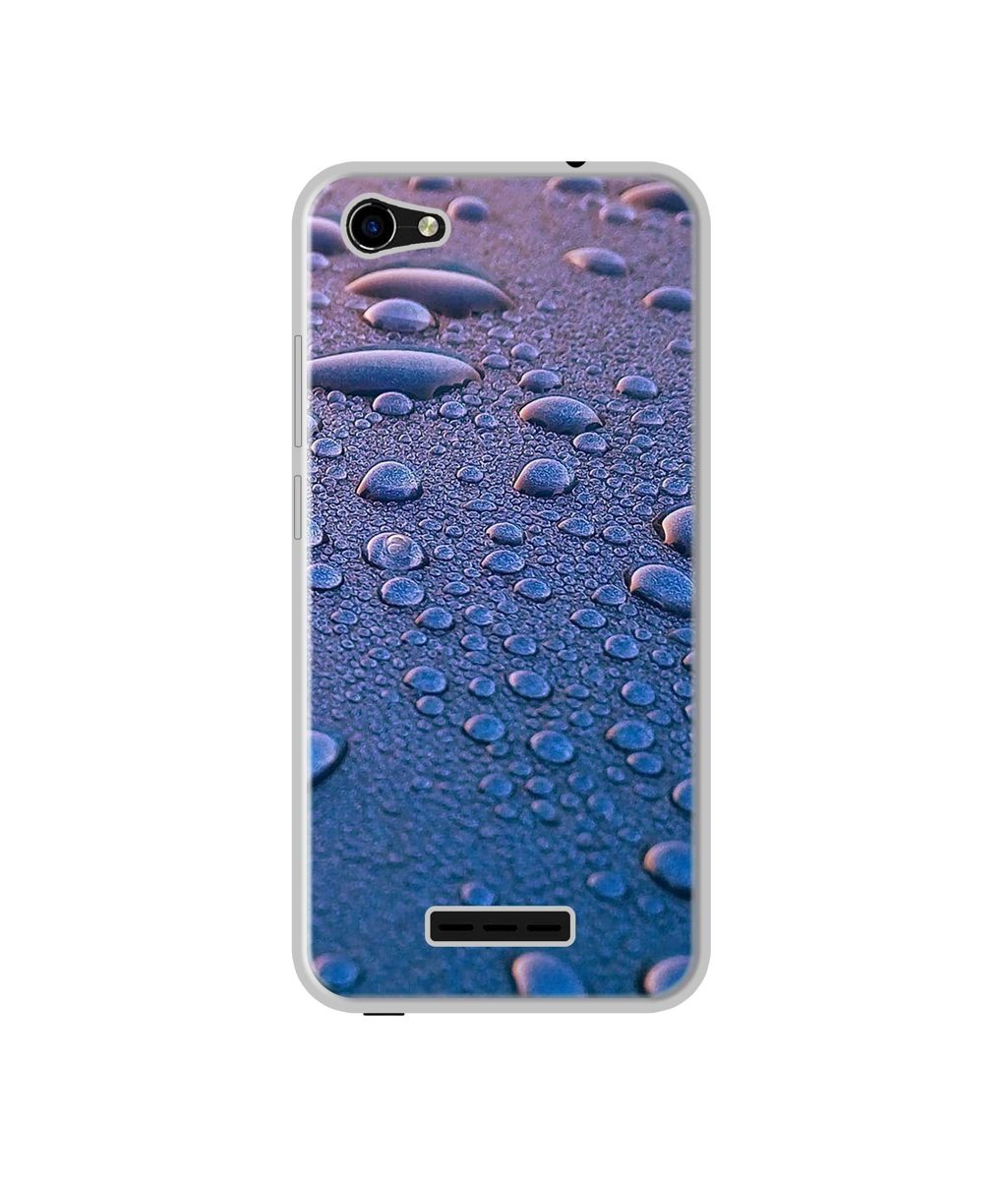 Amazon Brand - Solimo Designer Water Drops UV Printed Soft Back Case Mobile Cover for Lava Z61