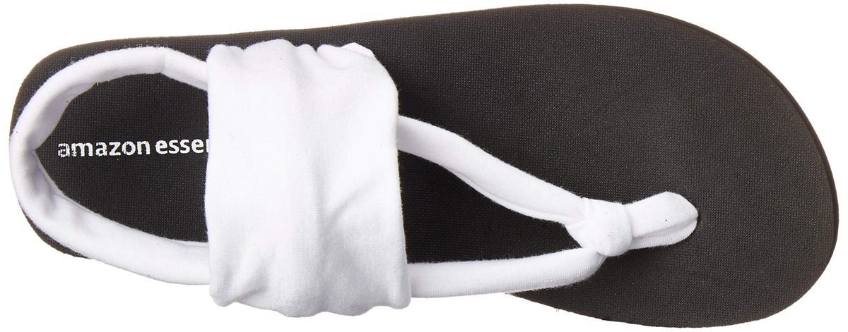 Amazon Essentials Women's Delia Sandal, White, 13 Medium US