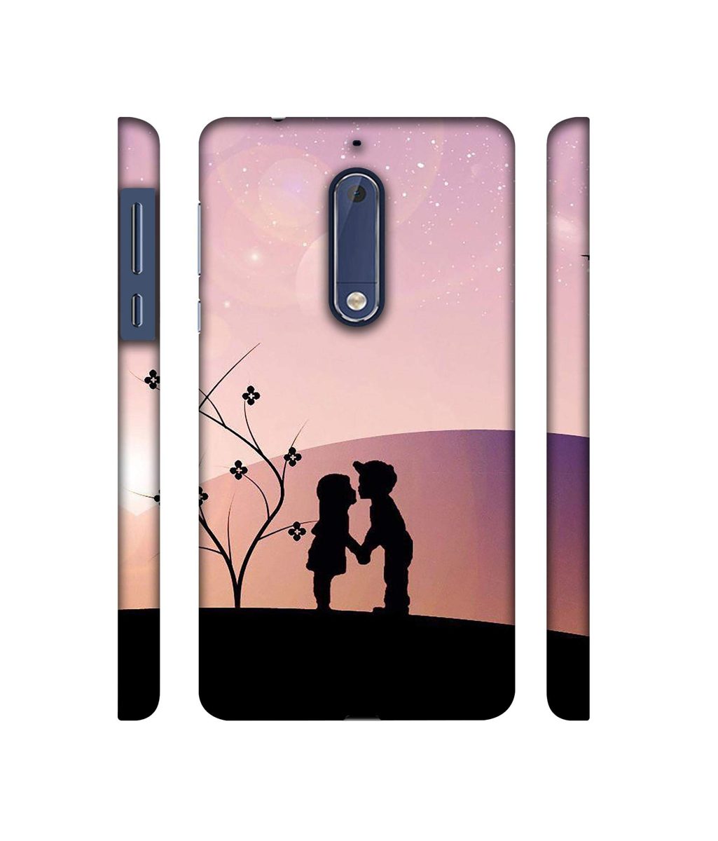 Amazon Brand - Solimo Designer Kiss-ing Couple 3D Printed Hard Back Case Mobile Cover for Nokia 5