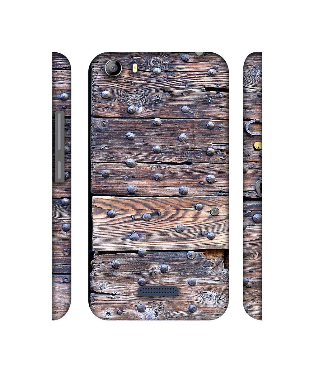 Amazon Brand - Solimo Designer Wooden Blocks Check 3D Printed Hard Back Case Mobile Cover for Micromax Canvas 5 E481