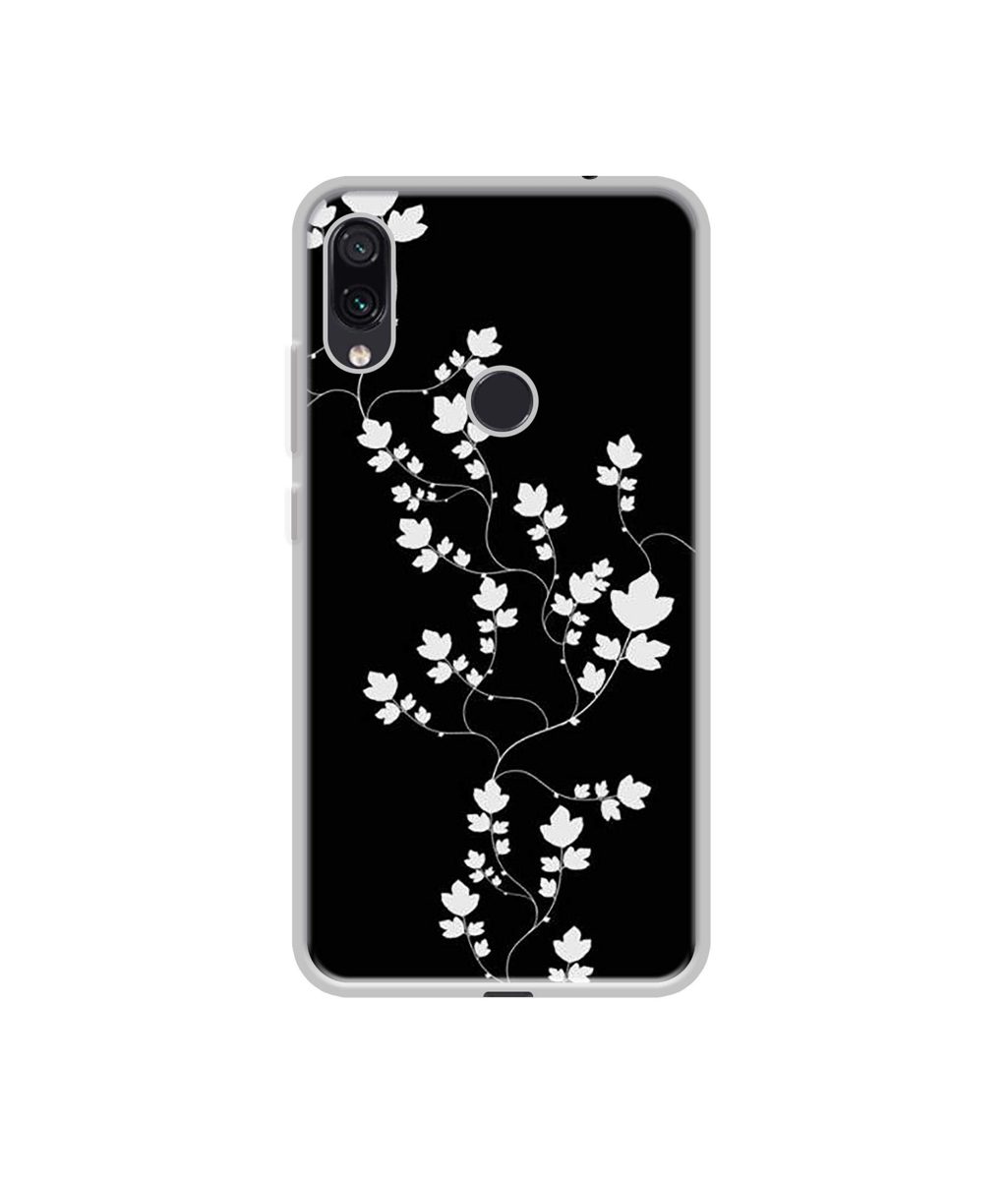 Amazon Brand - Solimo Designer Color Flowers UV Printed Soft Back Case Mobile Cover for Mi Redmi Note 7 / Note 7S / Note 7 Pro
