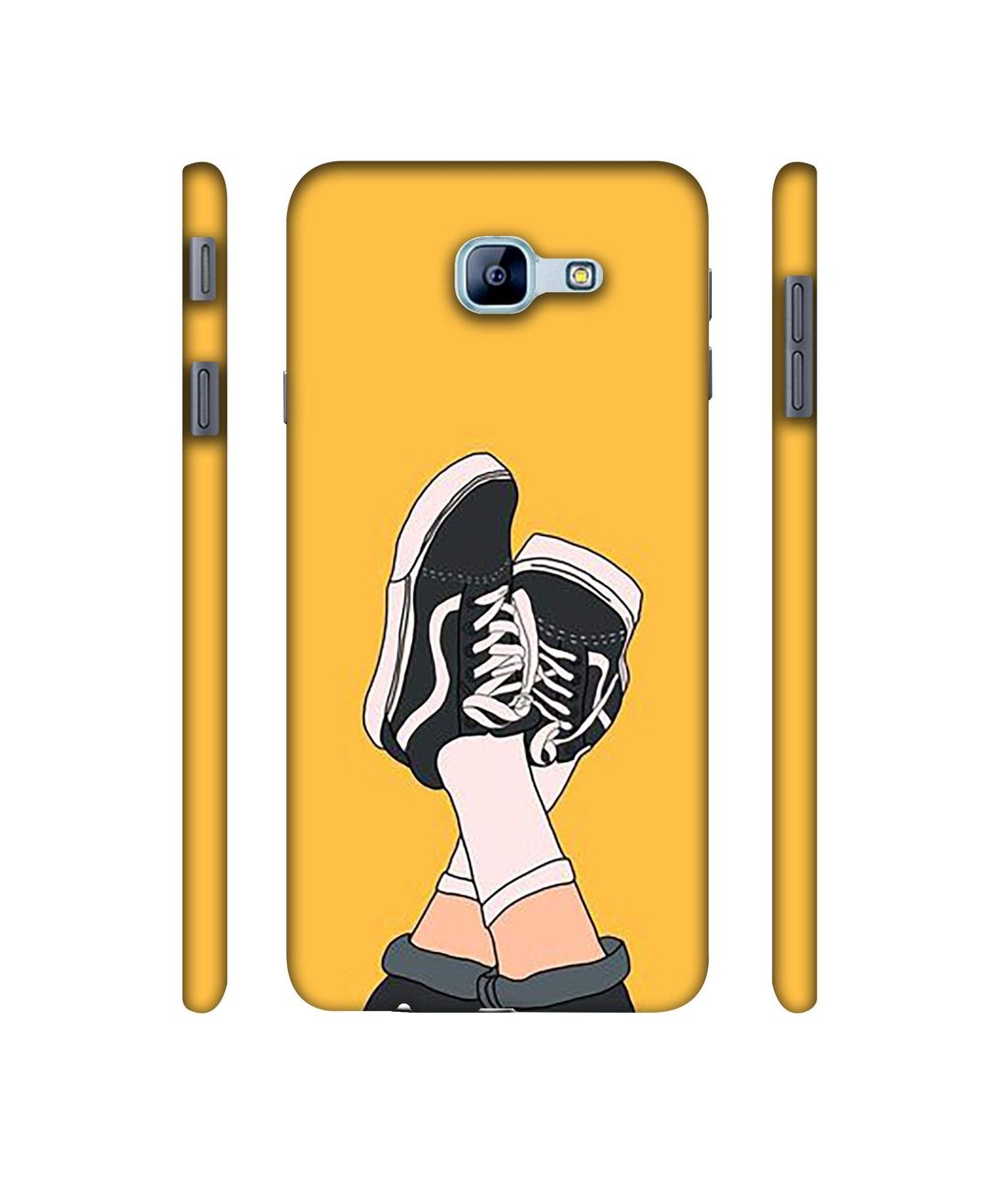 Amazon Brand - Solimo Designer Boy Shoes Pattern 3D Printed Hard Back Case Mobile Cover for Samsung Galaxy A8 (2016)
