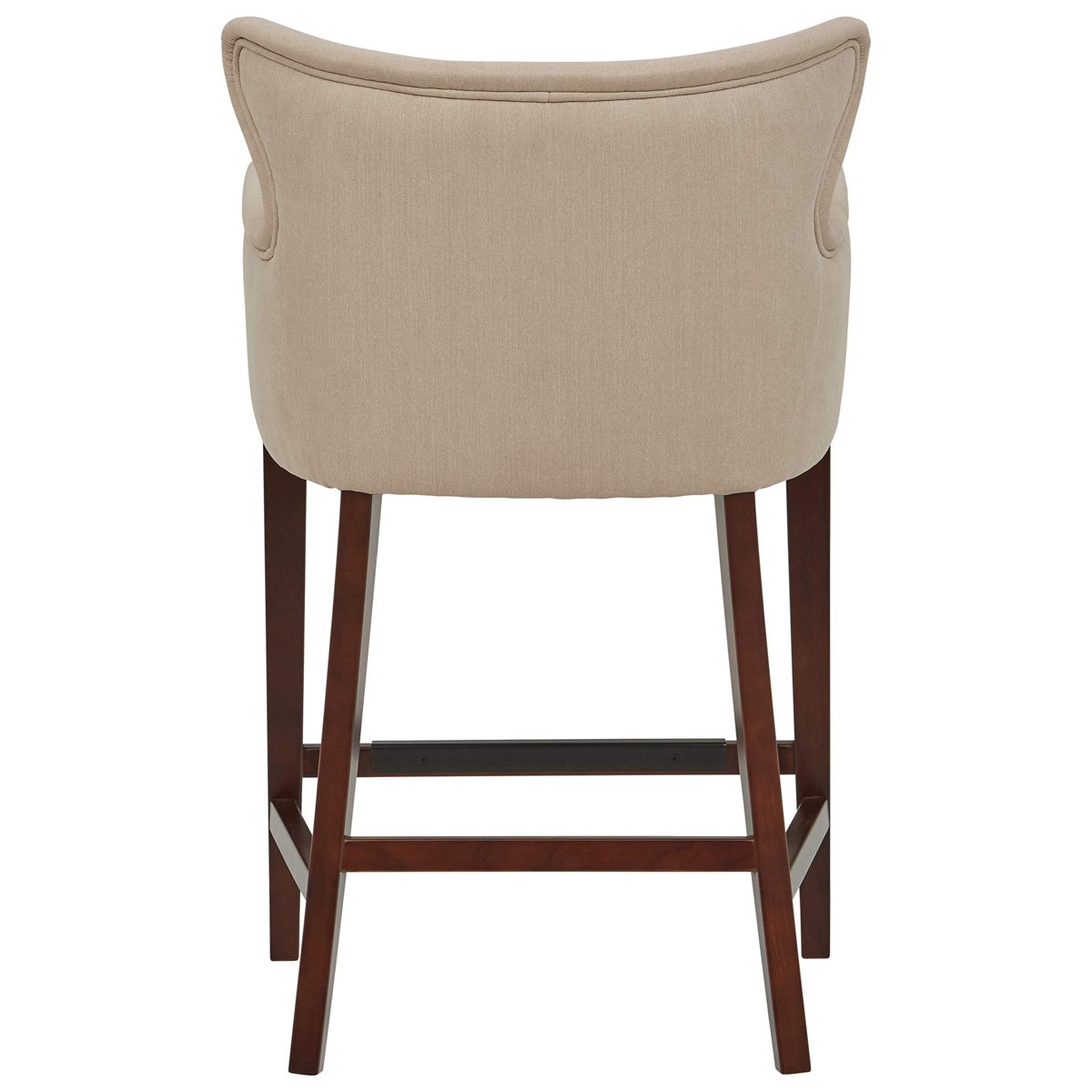 Amazon Brand – Stone & Beam Wickstrom Upholstered Counter-Height Bar Stool with Arms, 37"H, Fawn