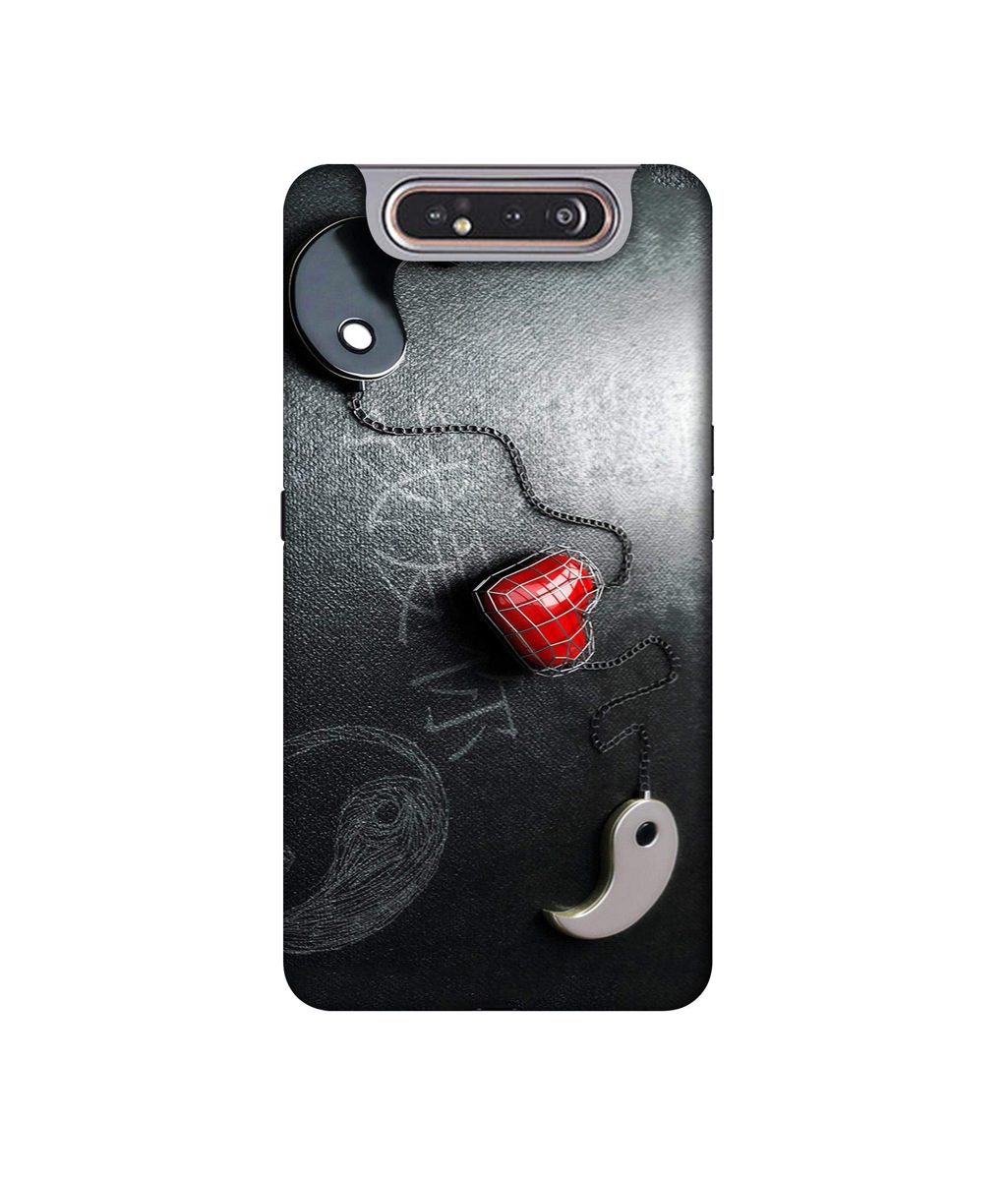 Amazon Brand - Solimo Designer Chinnese Yin and Yang 3D Printed Hard Back Case Mobile Cover for Samsung Galaxy A80