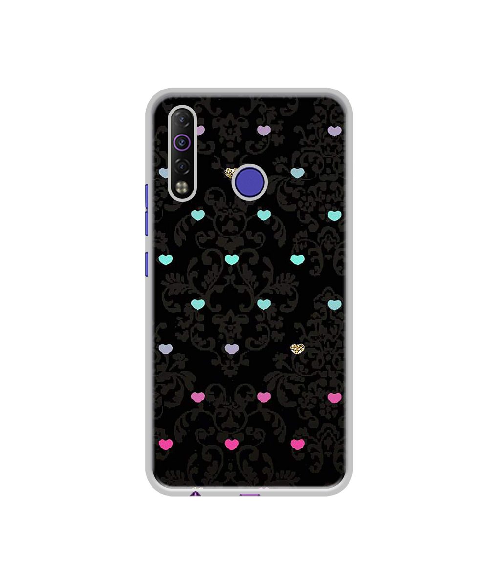 Amazon Brand - Solimo Designer Heart Texture UV Printed Soft Back Case Mobile Cover for Tecno Camon 12 Air