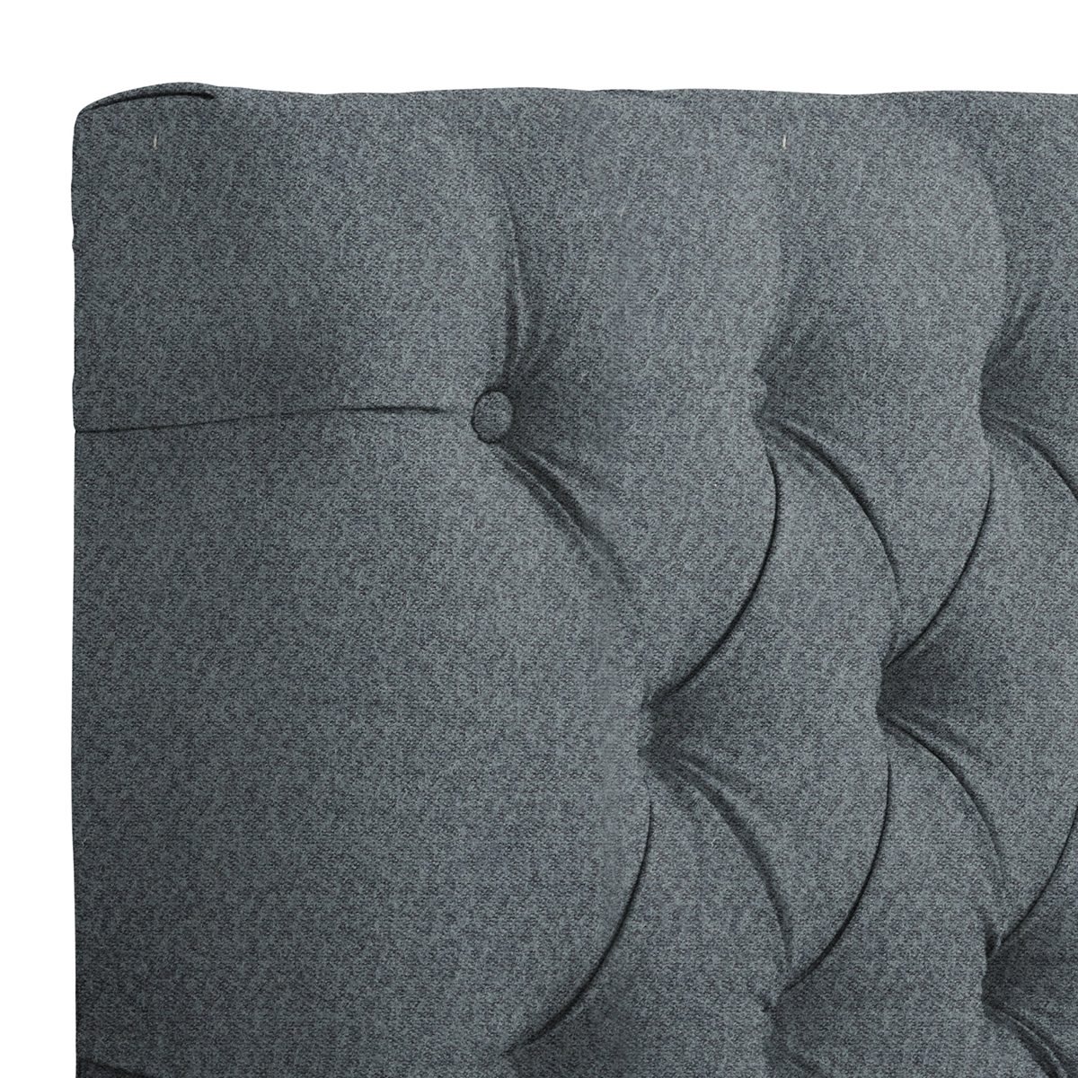 Amazon Brand – Stone & Beam Prudence Tufted Queen Bed, 66"W, Lagoon