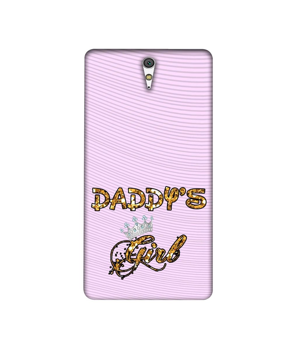 Amazon Brand - Solimo Designer Daddy's Girl in Glitter Pattern 3D Printed Hard Back Case Mobile Cover for Sony Xperia C5 Ultra Dual