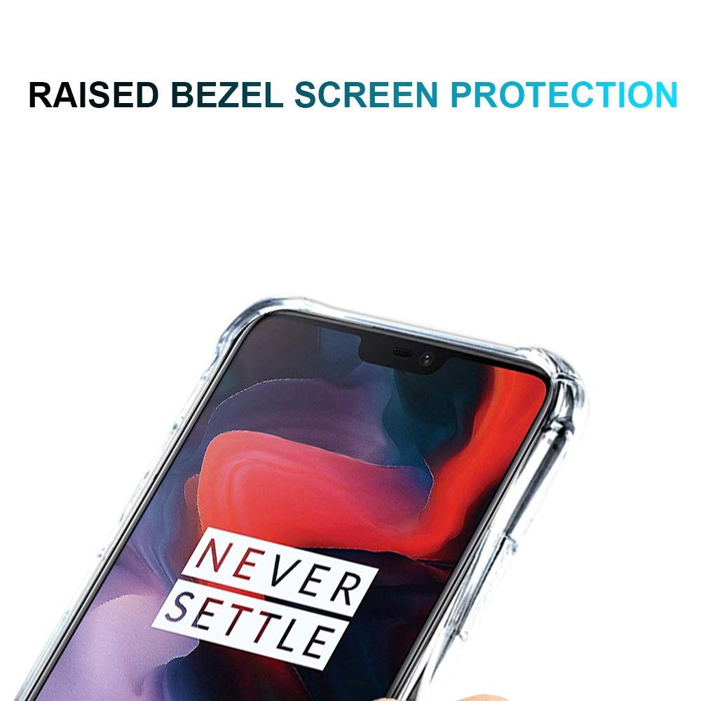 Amazon Brand - Solimo Soft & Flexible Back Phone Case for Oneplus 6T (Transparent)