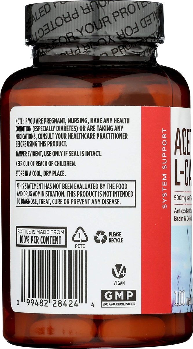 Whole Foods Market, Acetyl L-Carnitine 500mg, 100 ct
