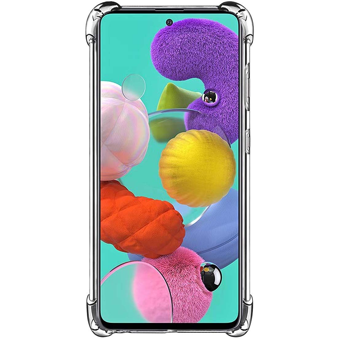 Amazon Brand - Solimo Mobile Cover (Soft & Flexible Back case) for Samsung Galaxy A51, (Transparent)