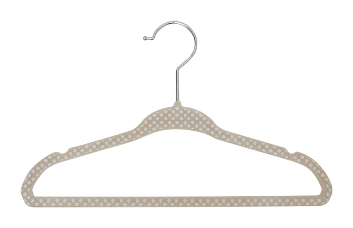 Delta Children Kids Velvet Hanger, Beige, 30 Count