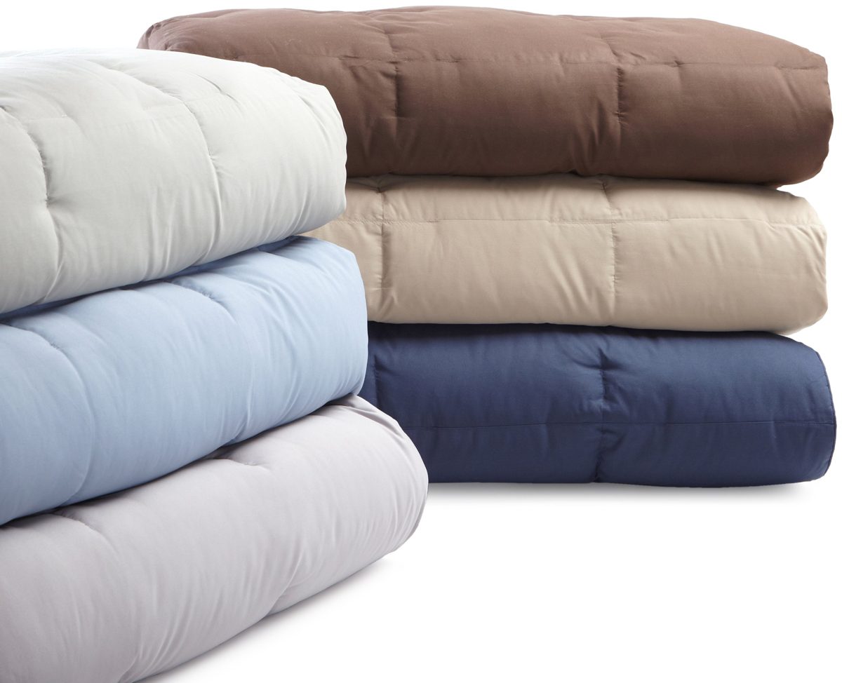 Pike Street Down Comforter, Twin, Linen